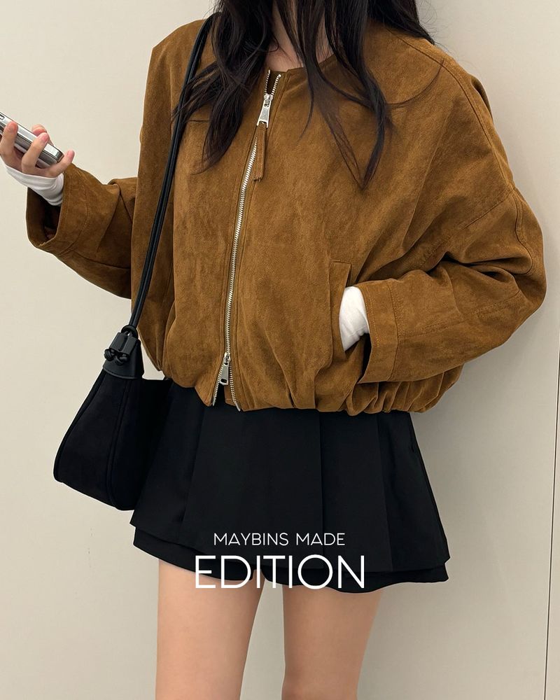 [MADE] Dorell Suede Zip-Up Jacket