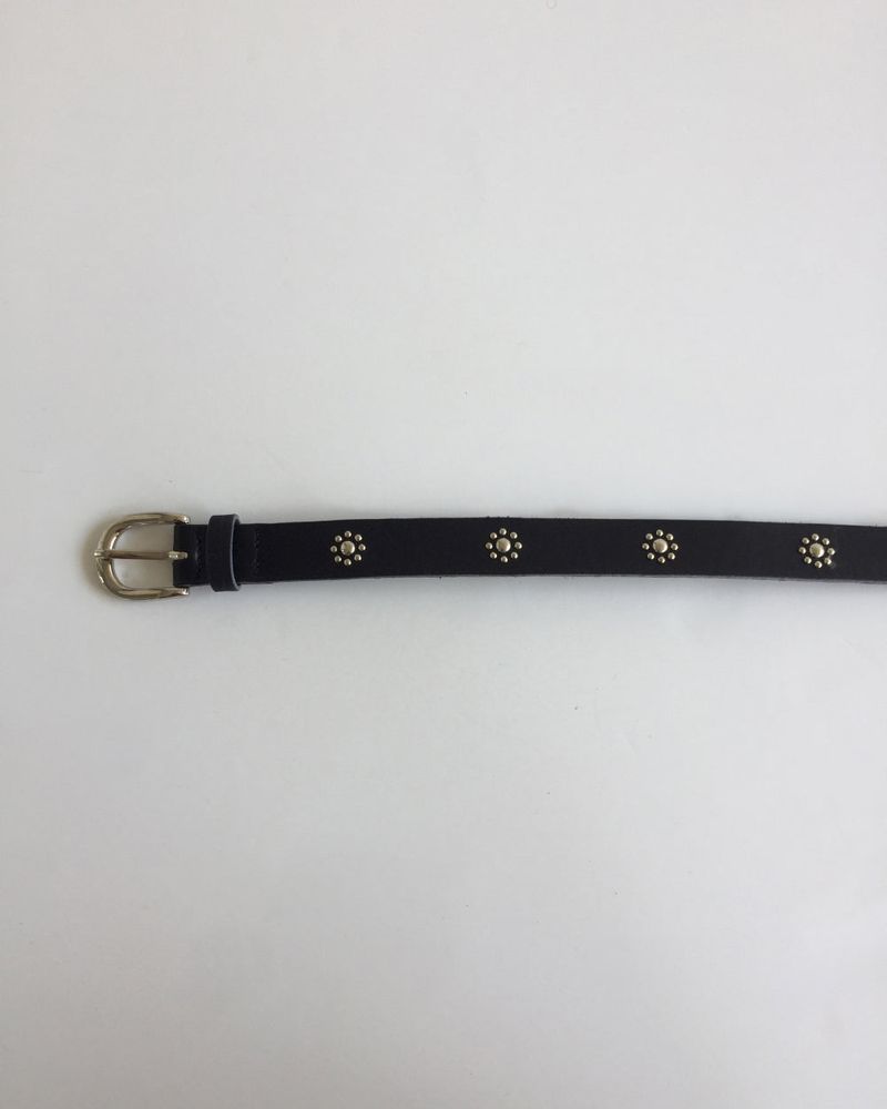 Horsebit leather belt(5color)