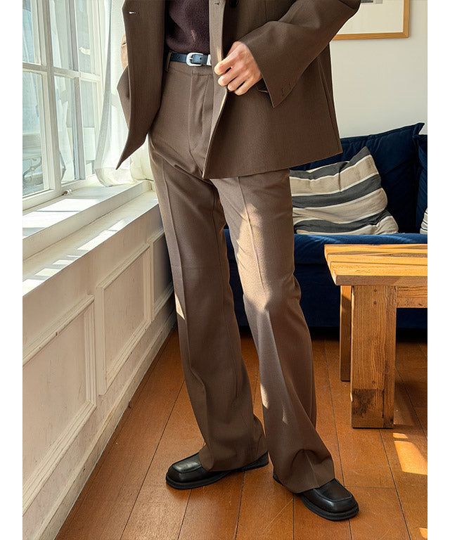 [SET UP 가능] Max boots cut slacks(2color)