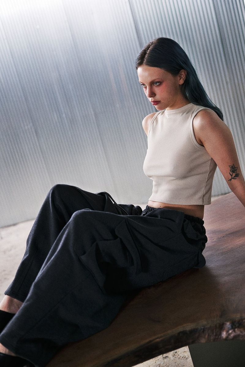 H-T CARGO BALLOON SWEAT PANTS (Charcoal)