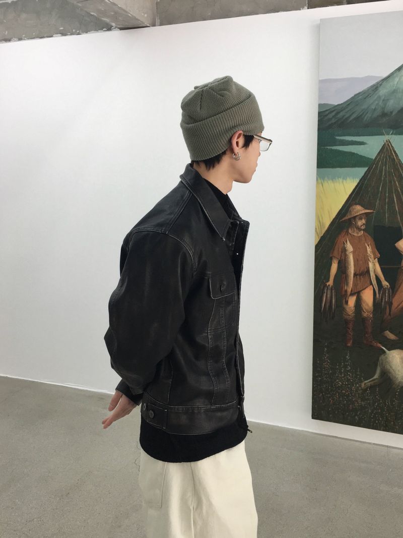 DISCERNMENT（ディサーンメント）の「PL ウォッシュド トラッカー レザー ジャケット 2C（ジャケット/アウター）」