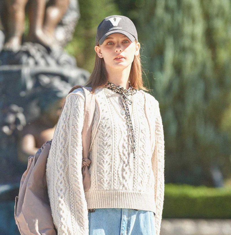 VITALSIGN(バイタルサイン)の「Heavy Twisted Knit Pullover (Melange Ivory)(Tops)」