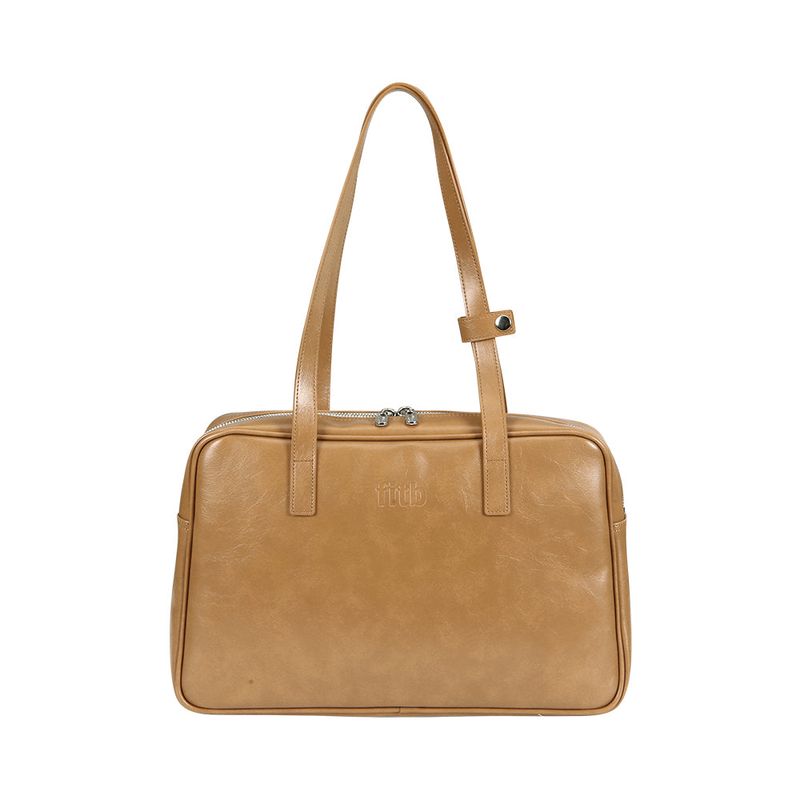 FILLINTHEBLANK（フィルインザブランク）の「シスタートラペゾイドショルダーバッグ /  Trapezoid Shoulder Bag (camel)（バッグ）」