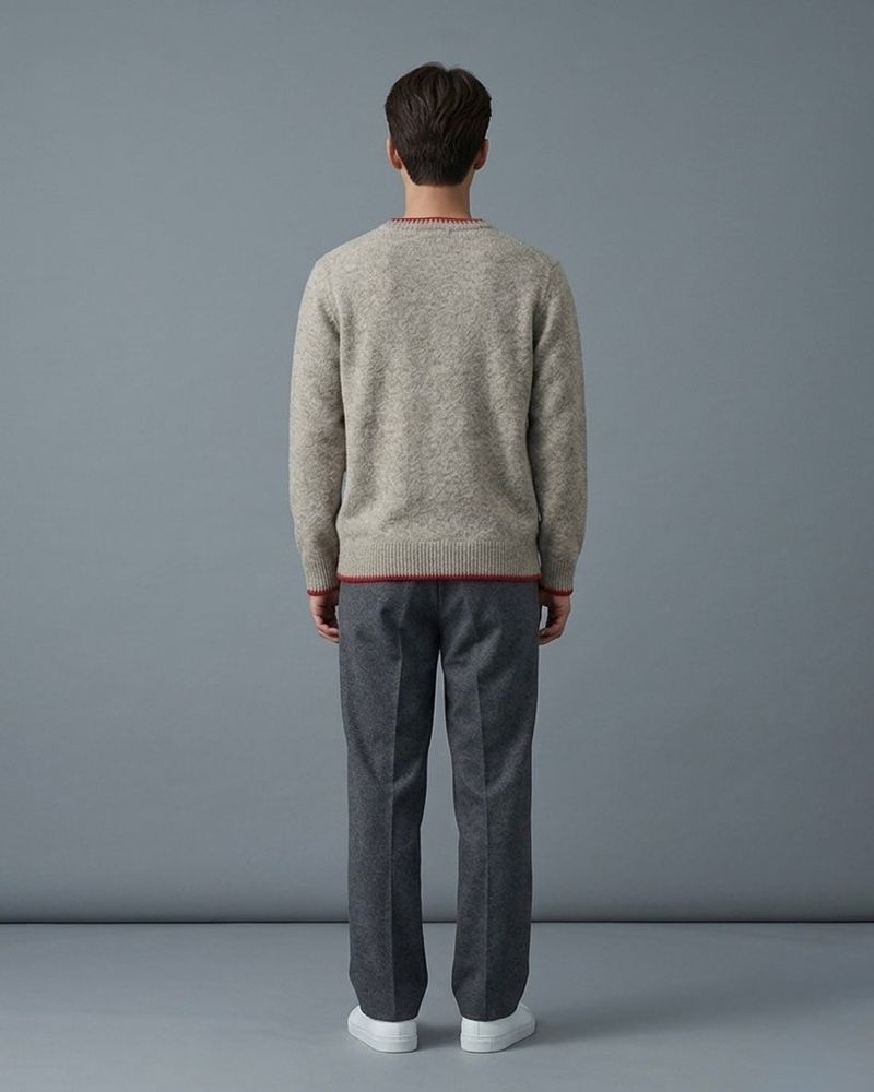 Beige Stitch Knit