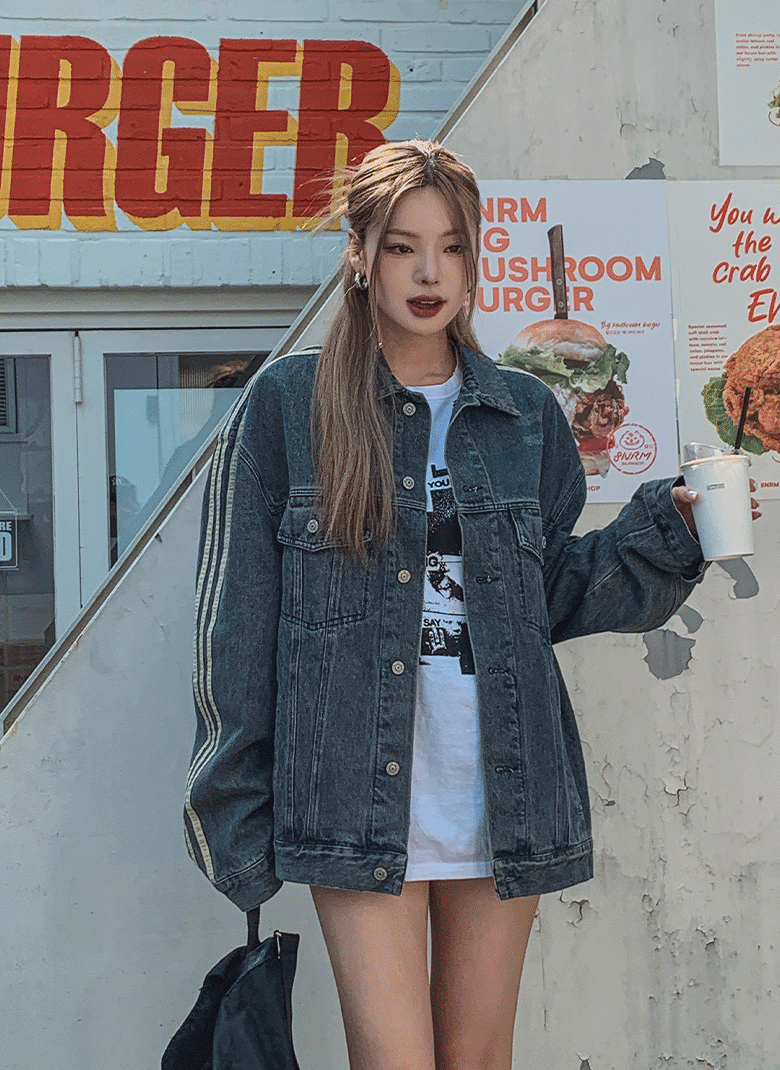 ULAN（ユレン）の「(UNISEX)トレスラインデニムジャケット（Jackets/Outerwear）」