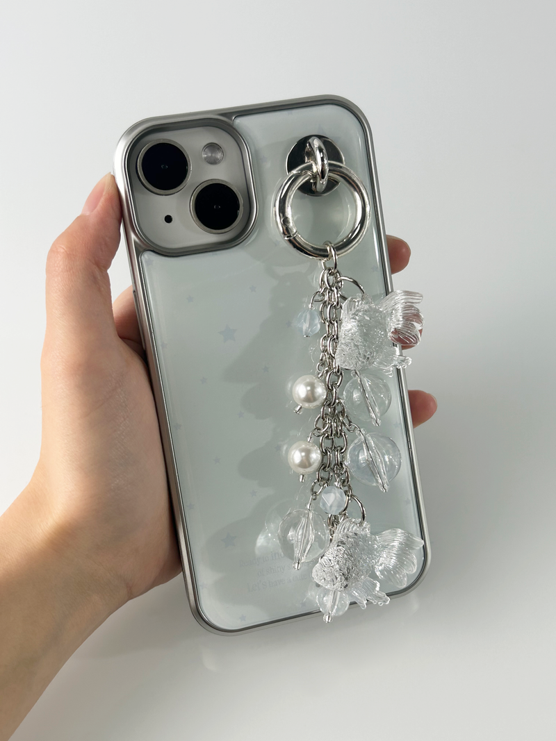 Clear Goldfish Bold Keychain