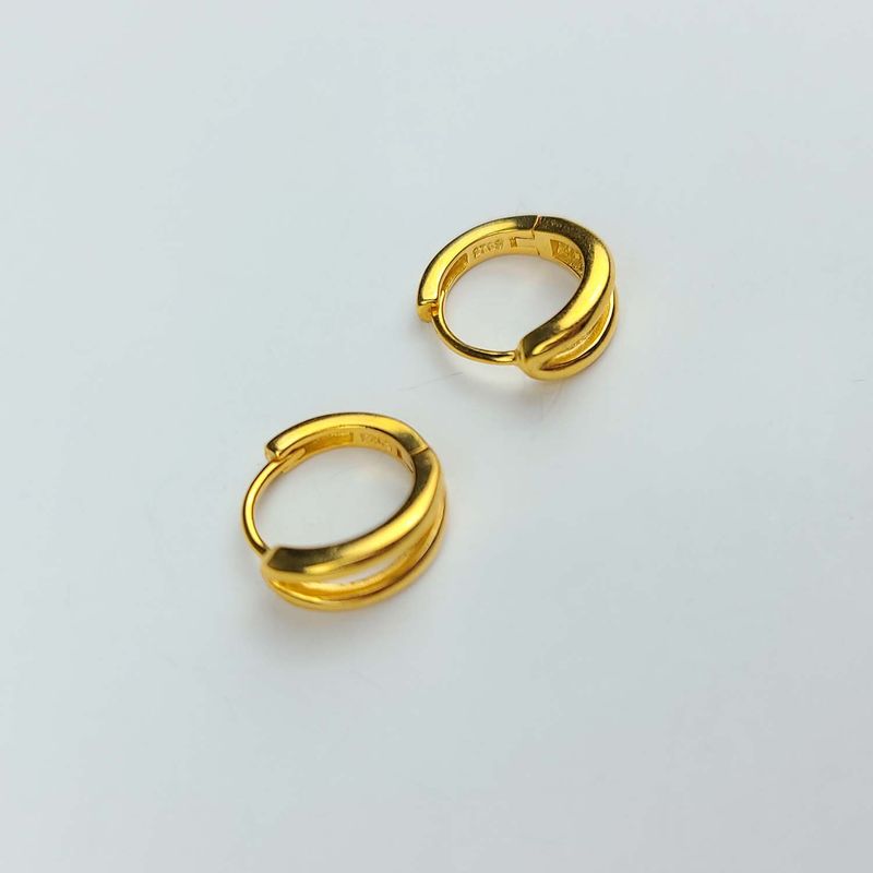 Silver daily one touch earring