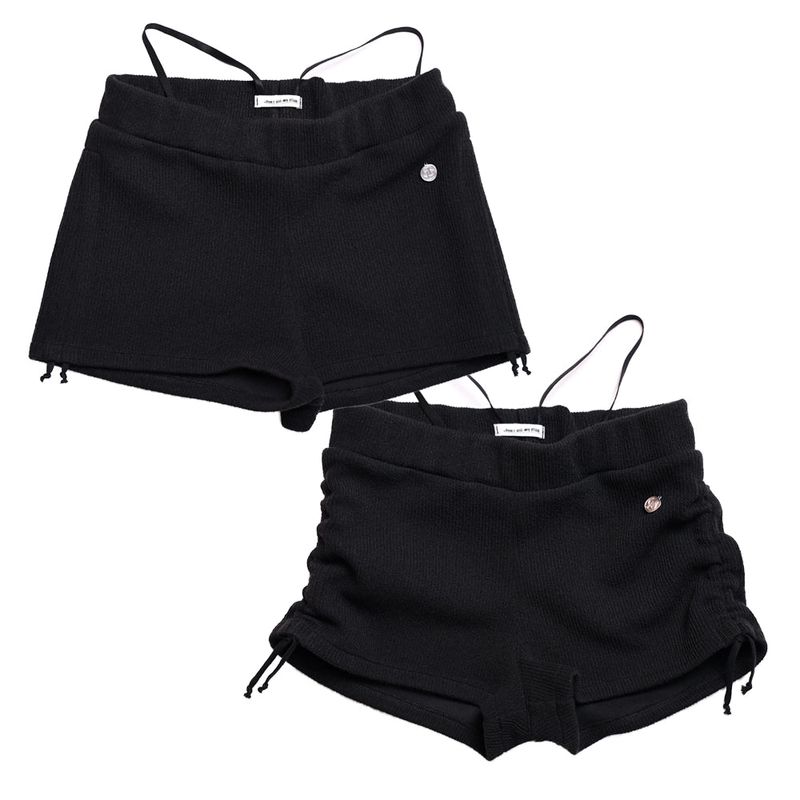 SWAN LAKE SHRRING STRING MICROSHORTS BLACK