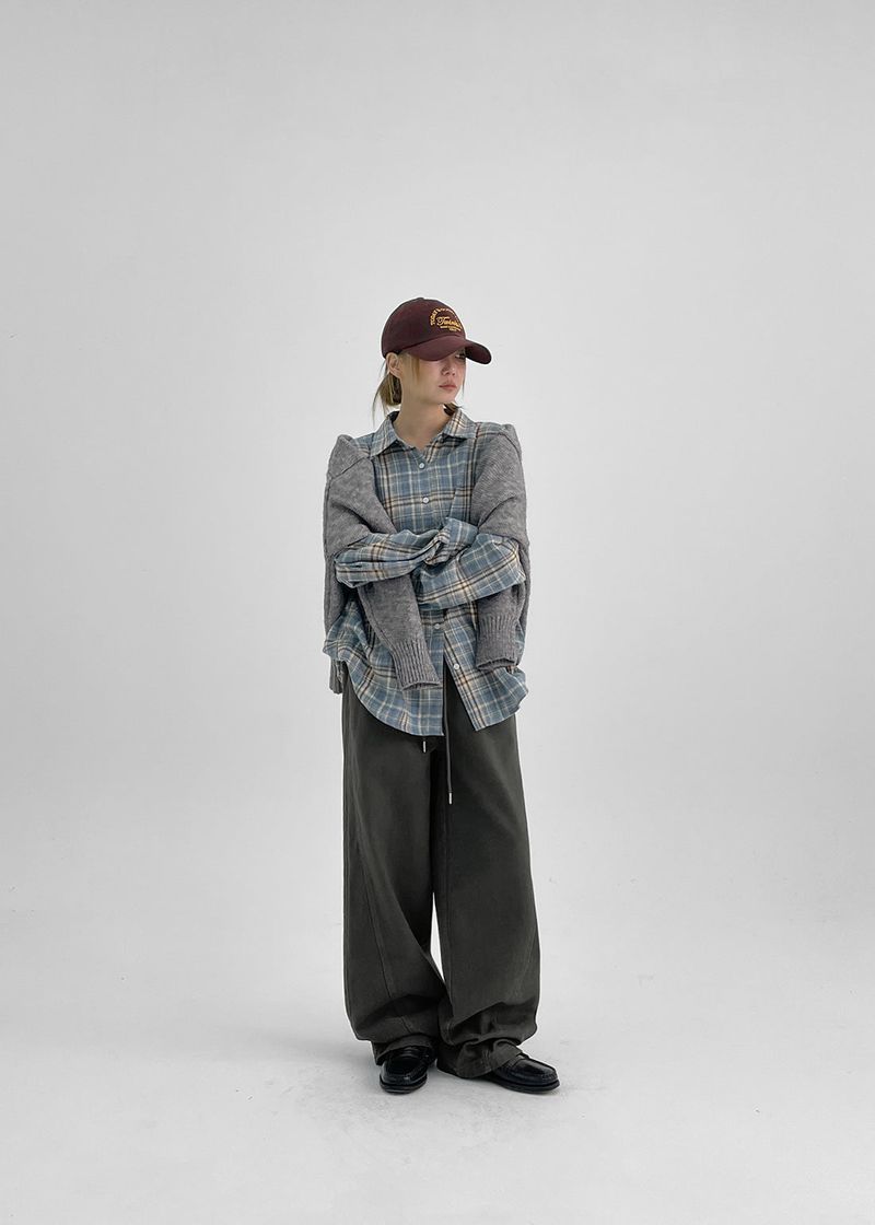 [MADE] Peto cut cotton banding pants