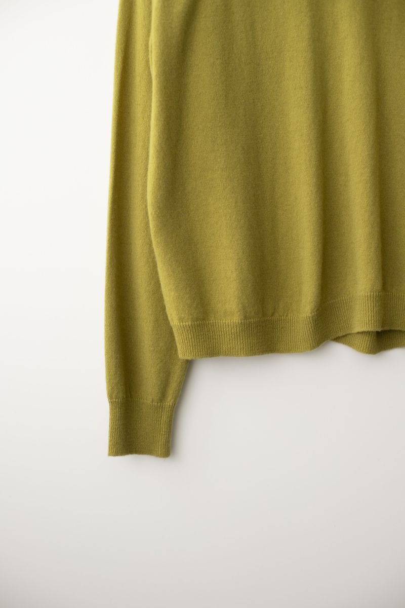Cashmere turtle neck knit (Mustard)