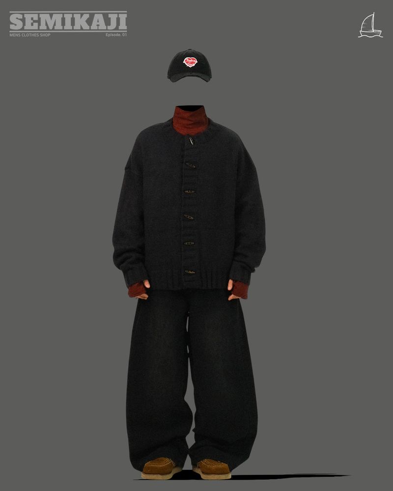 NU Round Duffle Cardigan