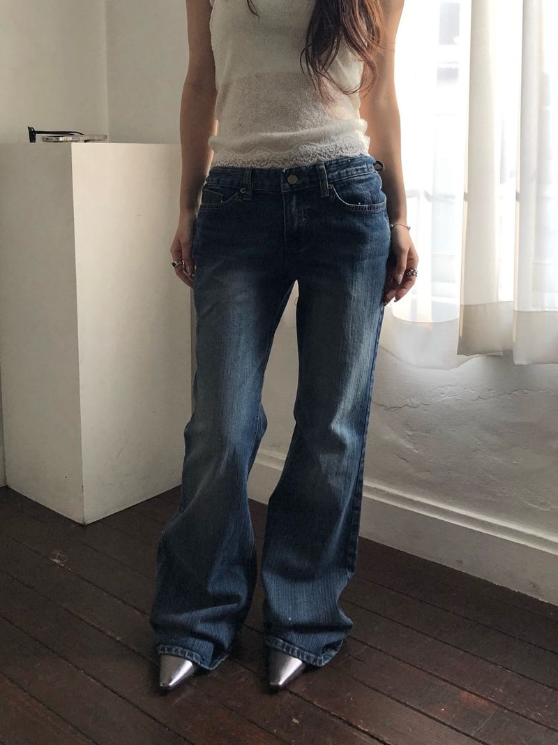 Scratch low denim