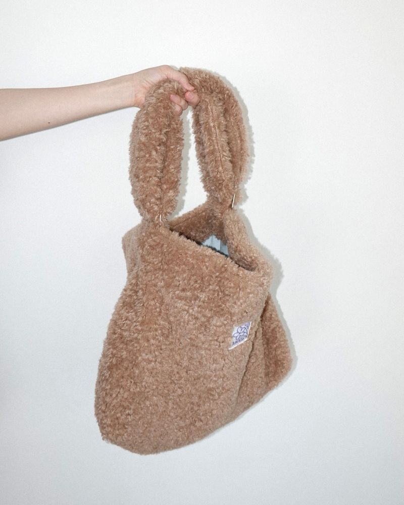 Teddy fluffy big bag _ camel