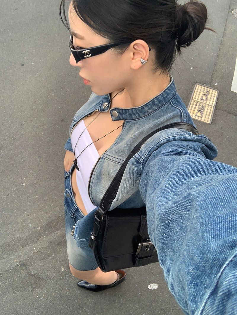 [MADE] Dune Y2K denim mini skirt