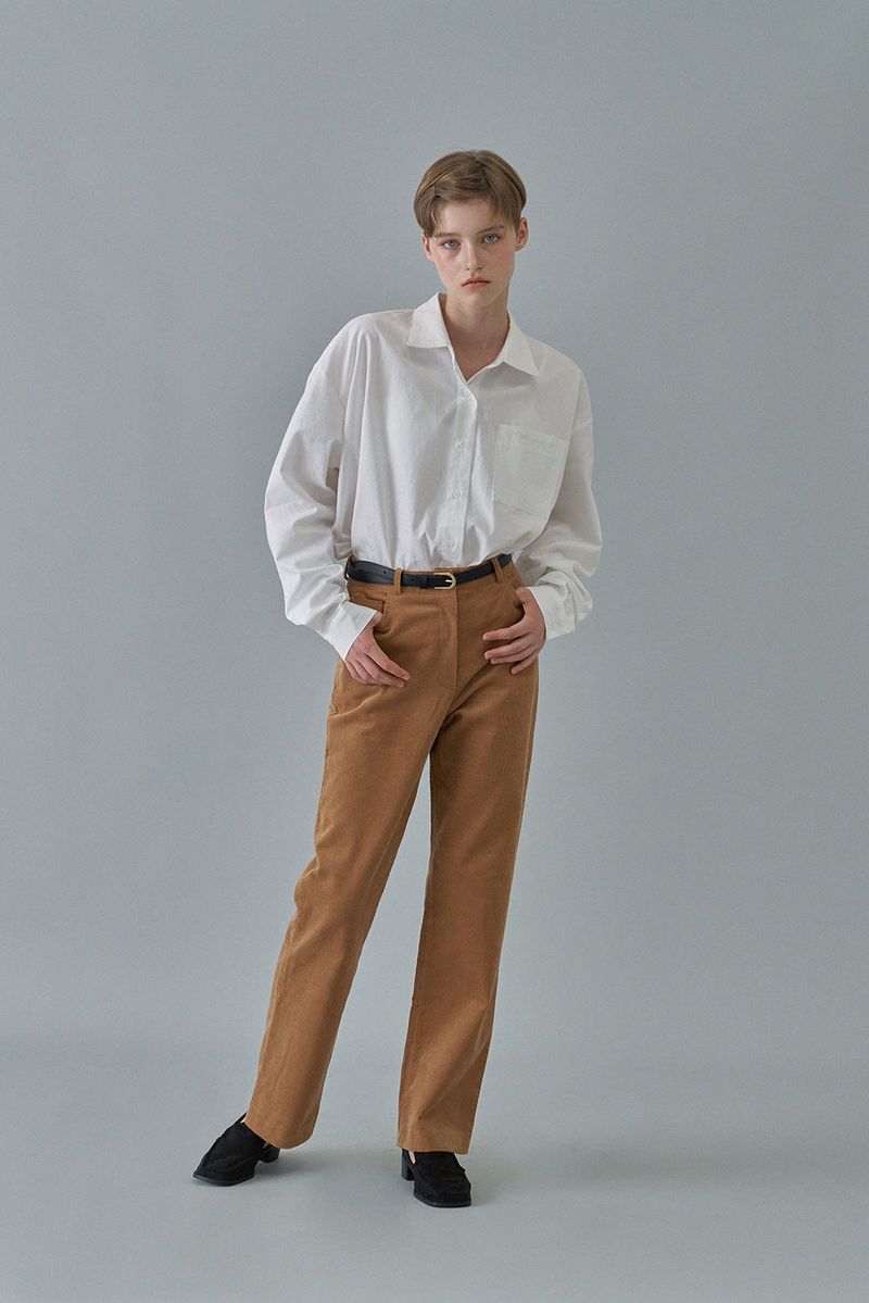 Oxford logo shirt_ivory