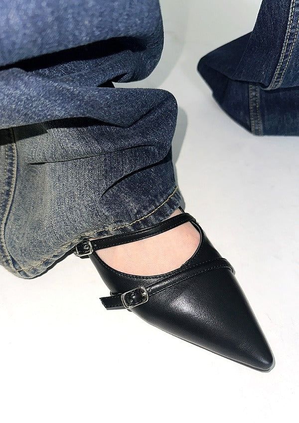 privatelookbook（プライベートルックブック）の「velcro stiletto(2color)（Shoes）」