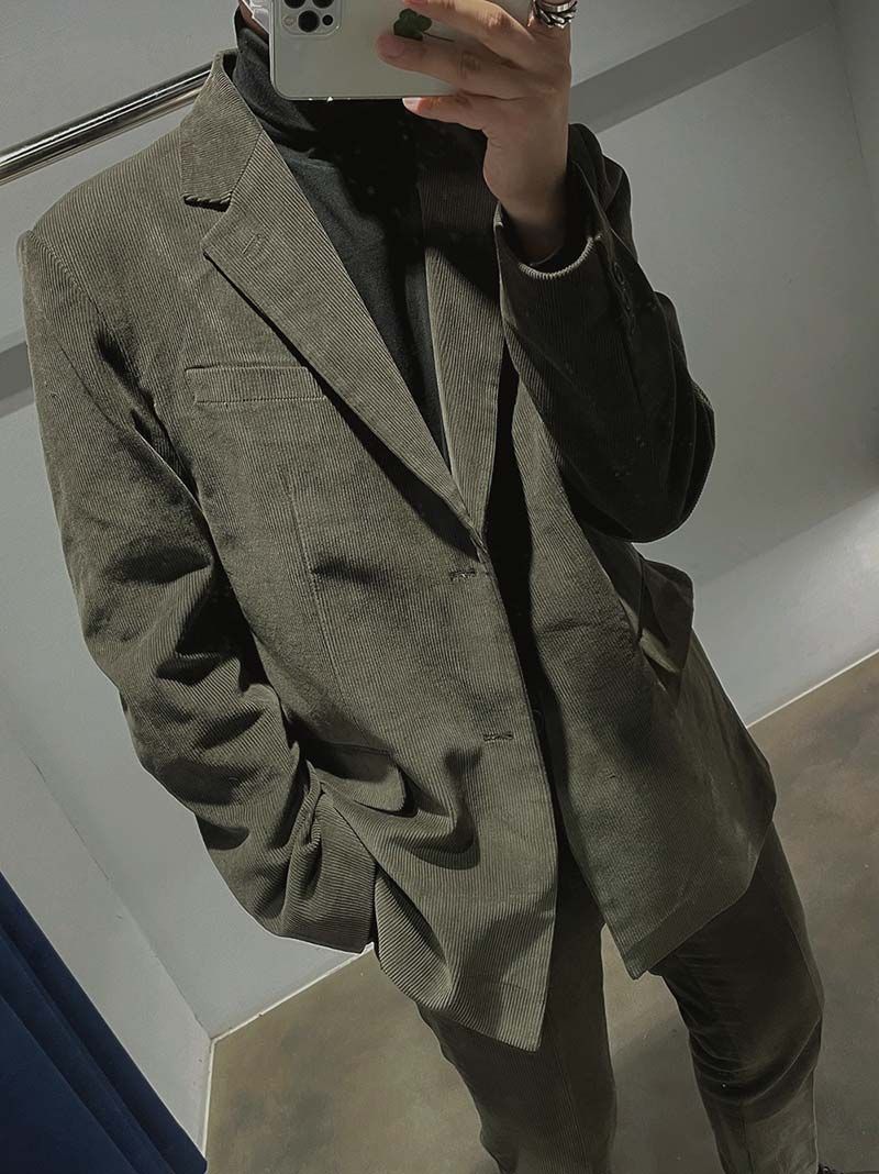 ASCLO Mer Corduroy Loose Fit Jacket (4color)