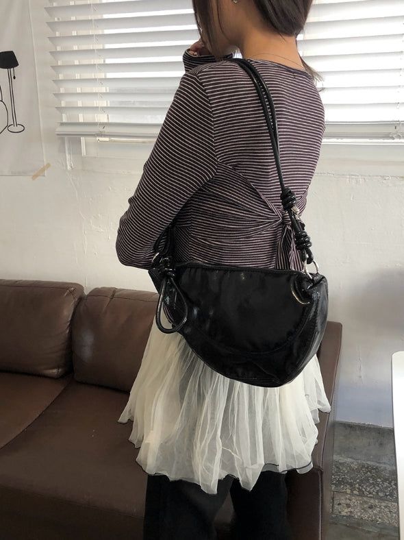 anyonemore（エニーワンモアー）の「Boran Knot Half Moon Cross Bag（Bags）」