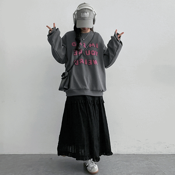 hijjoo（ハイチュー）の「マタレタリングスウェット (4 colors)（トップス）」