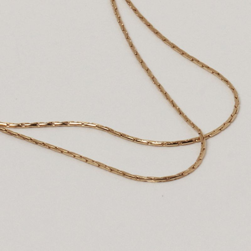 Less is more（レスイズモア）の「SILVER THIN THREAD NECKLACE(CHOKER) (925 silver+gold plated（Accessories）」