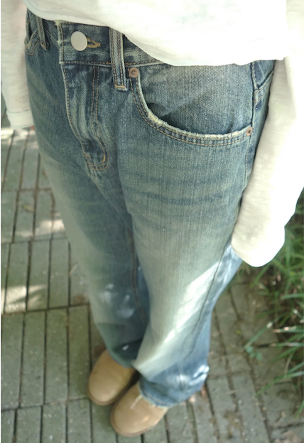 cube denim pants