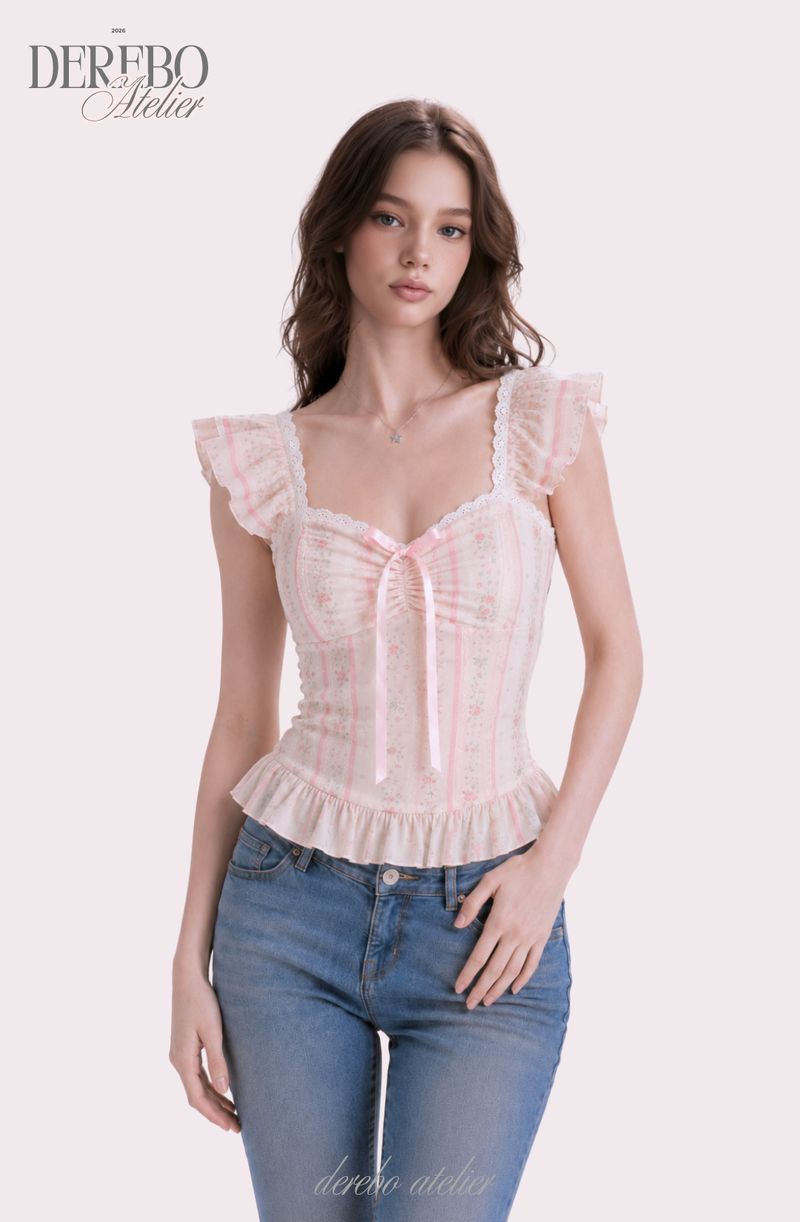 bella frill sleeveless blouse