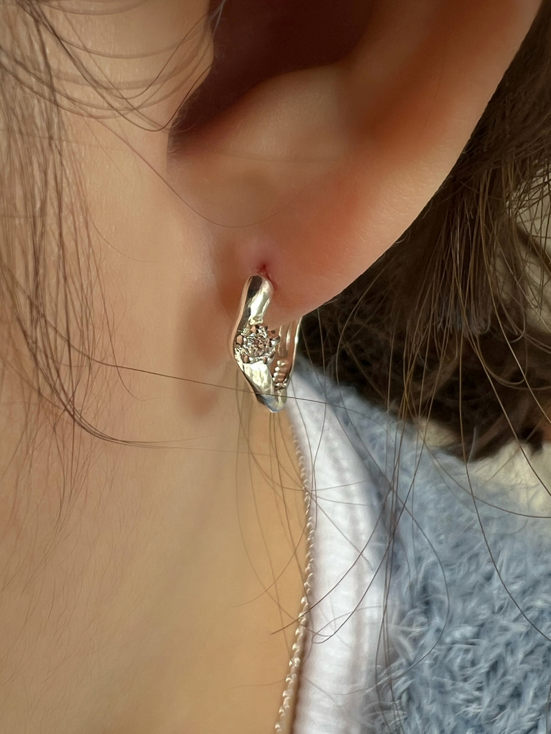Piece earring (silver)
