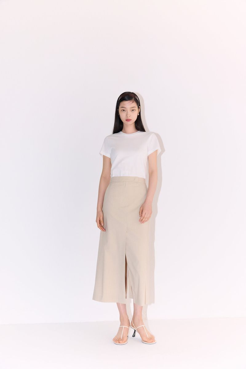 NO.27 SKIRT - BEIGE