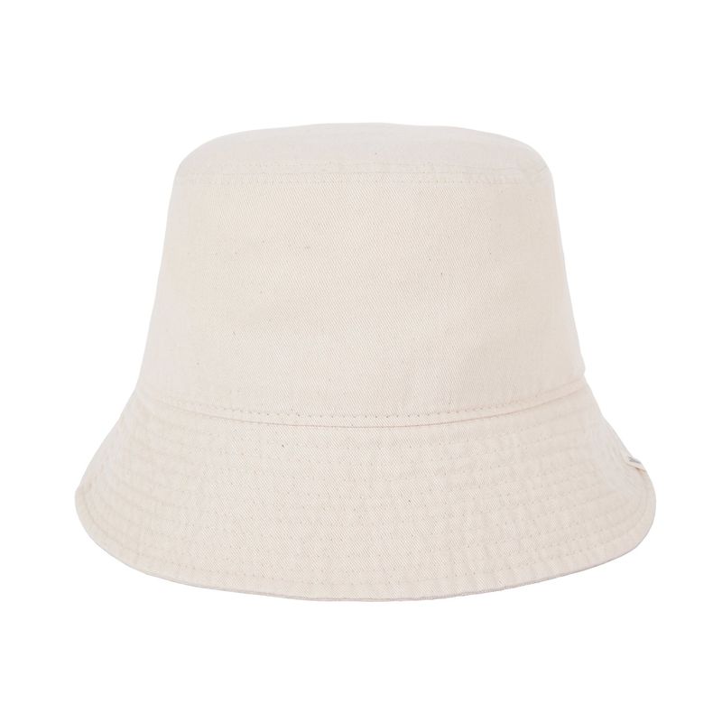 Monogram Label Pigment Bucket Hat white