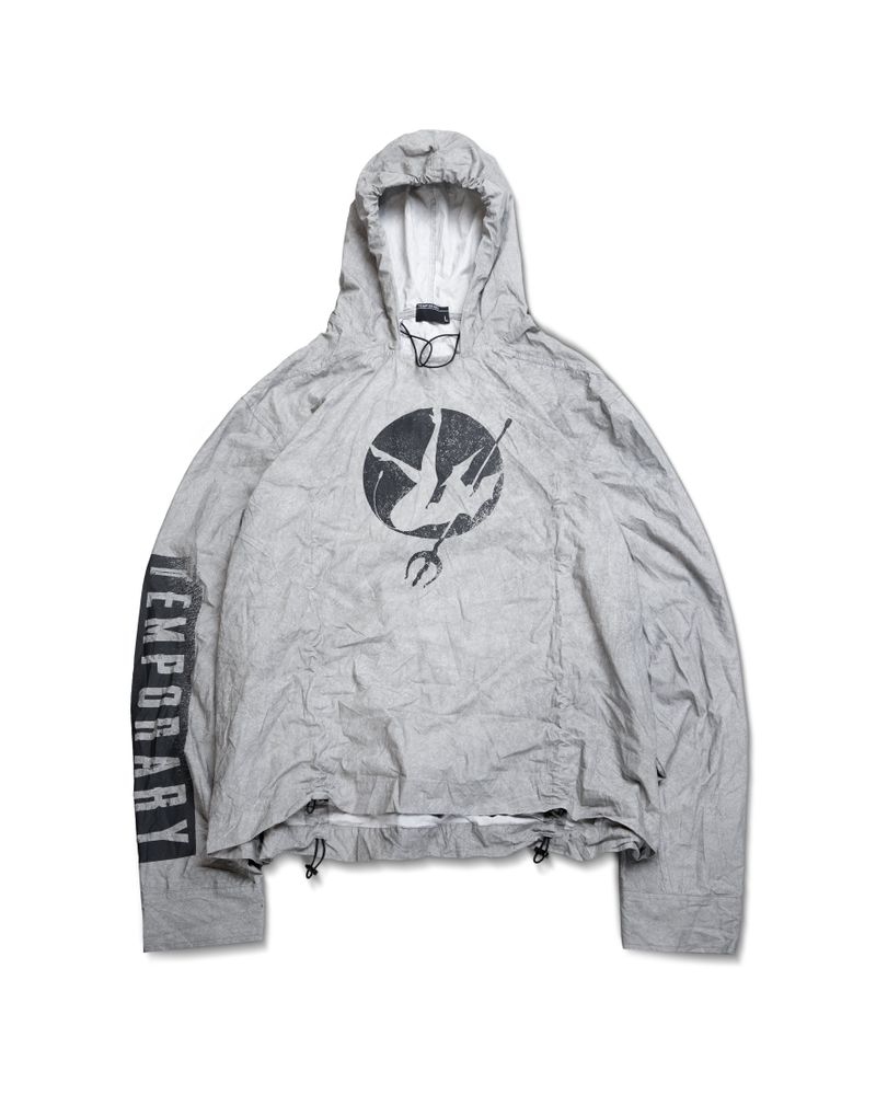 TMPRARY BEIGE HOOD SHIRT