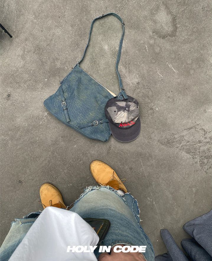 No.0775 denim shoulder & cross BAG