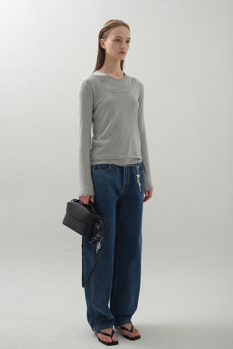 Twin Modal Layer Set_Melange Grey