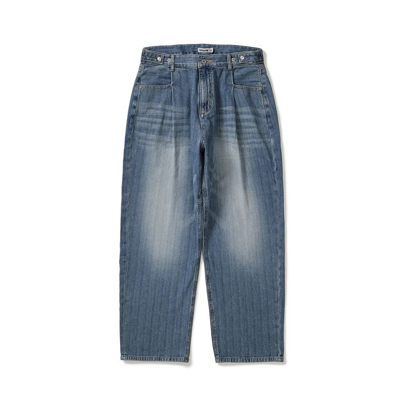 karactor（カラクター）の「One tuck wide tapered denim pants / Light blue（Pants）」