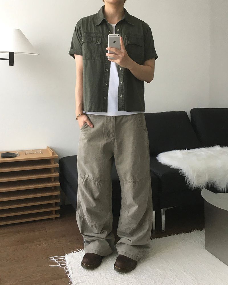 Season Panel Washed Pants