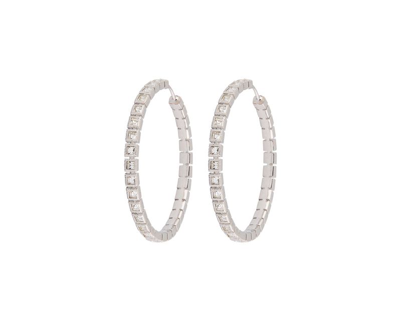 Dazzling Round Hoops
