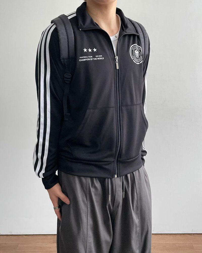 Roster Crop Track Zip-up
