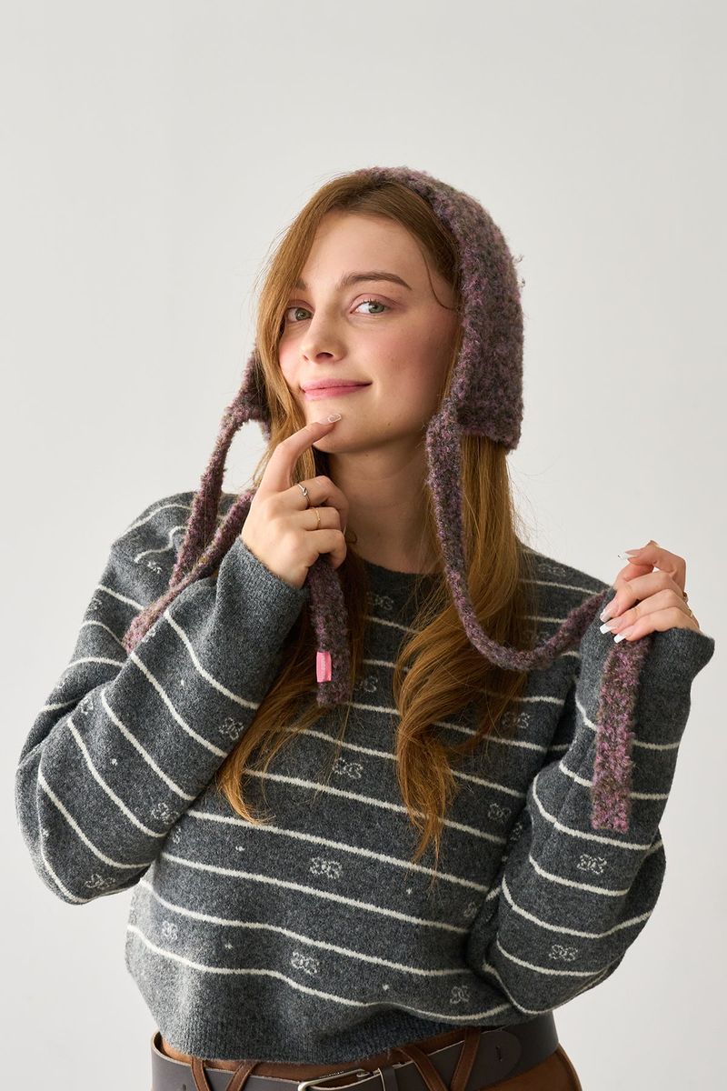 MP HAIR KERCHIEF DARK PURPLE