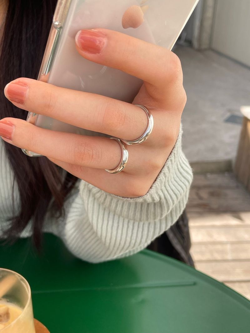 (silver925/18k) 4mm babe ring