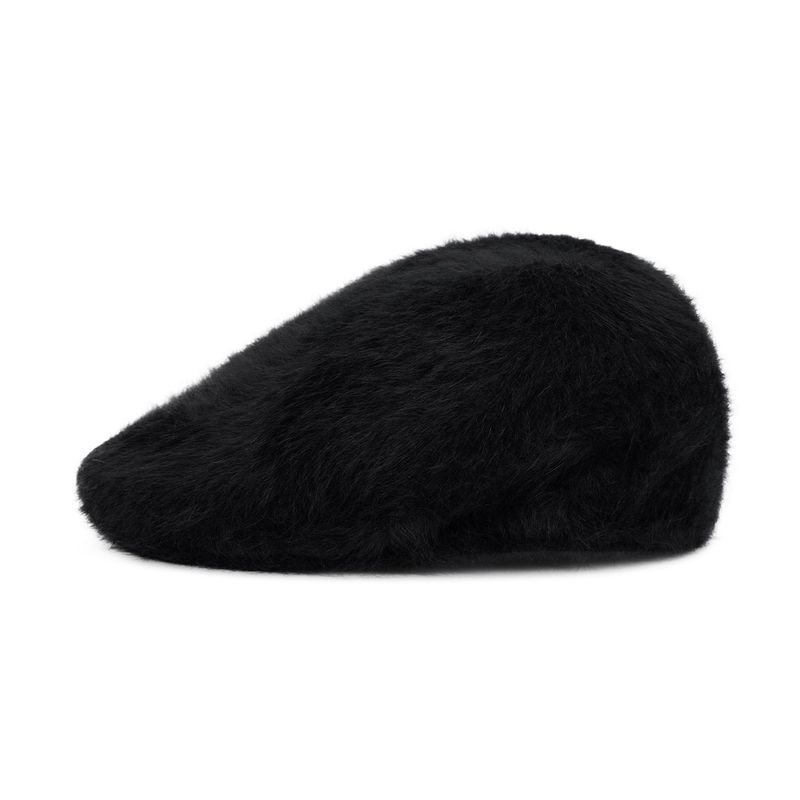 VA Stud Angora Hunting Cap / Black
