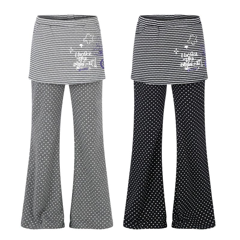 Mina Layered Dot Flare Pants