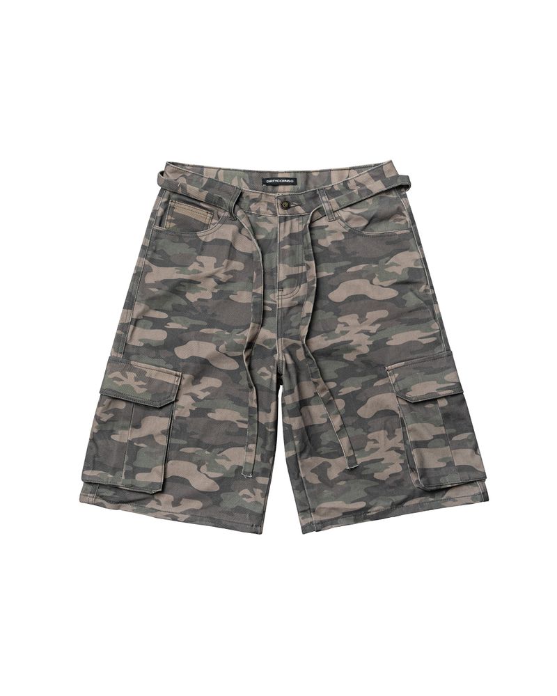 DirtyCoins（ダーティーコインズ）の「DirtyCoins Drawstring Camo Denim Cargo Shorts（Pants）」