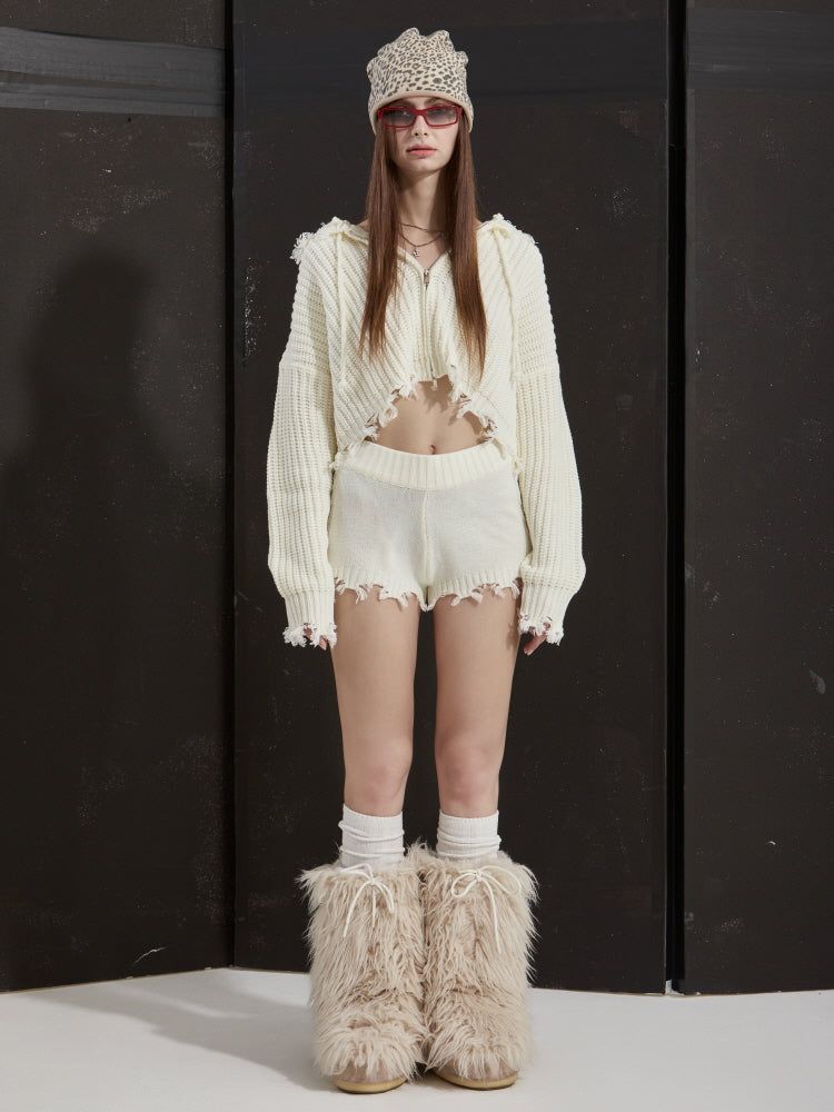GATELESS（ゲートレス）の「SHORT KNIT（Pants）」