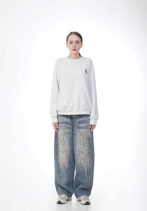 BIG THUNDER LOGO DENIM PANTS 