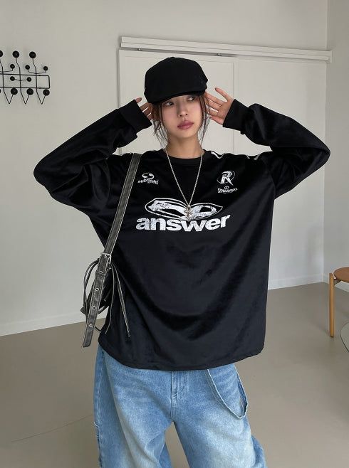 Aensseo Velvet Track Over Tee