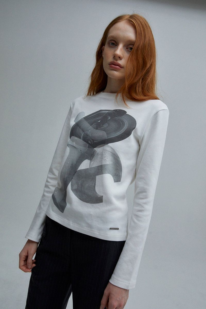 GEOMETRY SLEEVE T-SHIRT