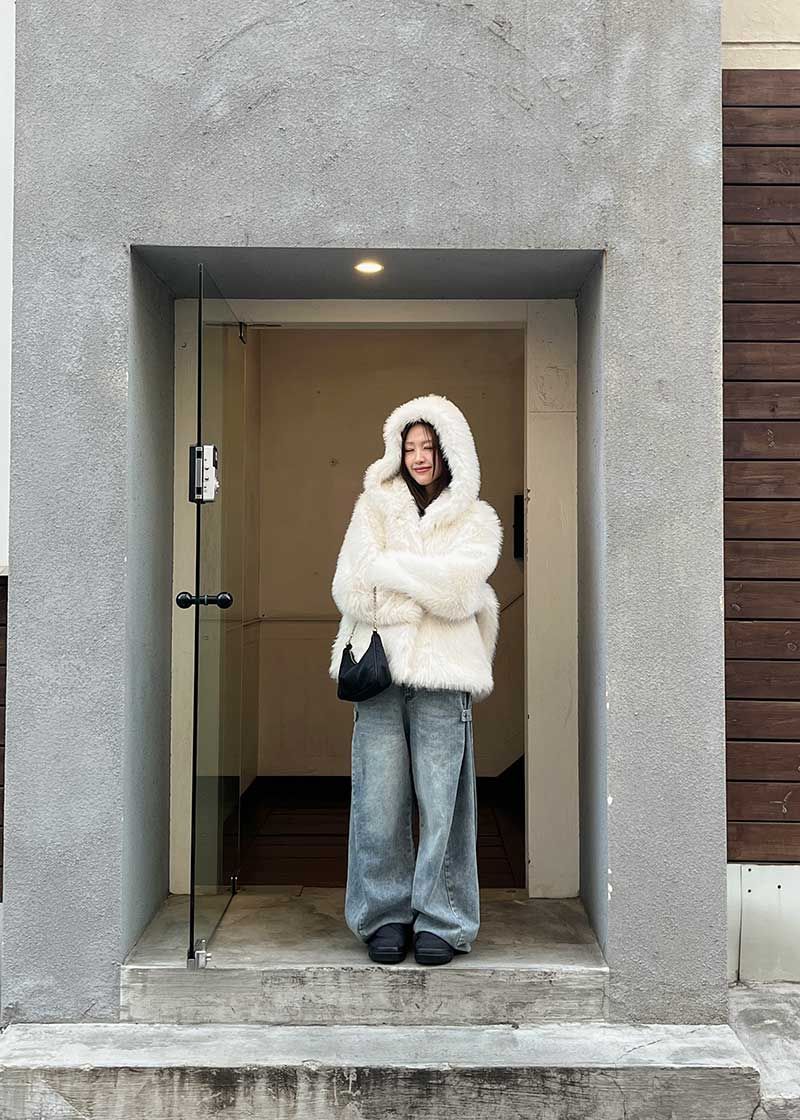 HOLIDAY HOOD FUR JACKET