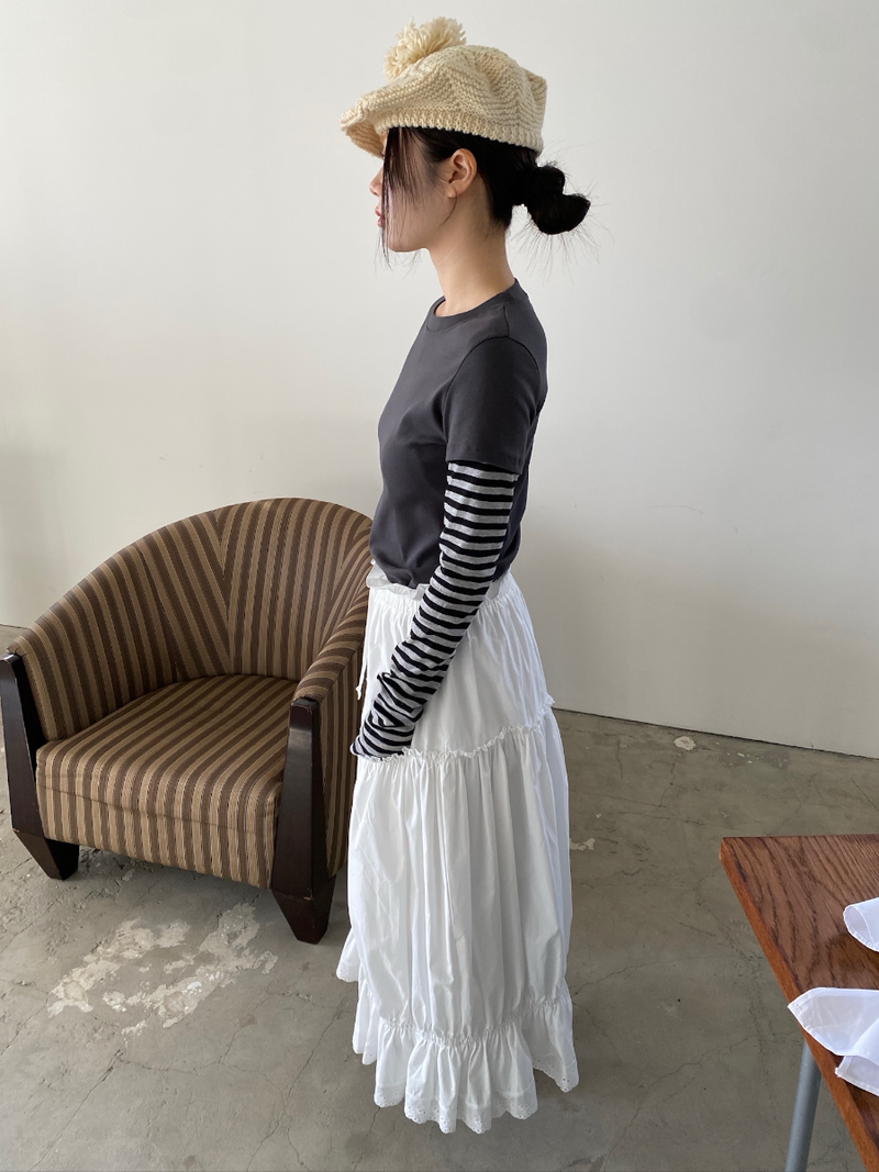 maroni shirring skirt