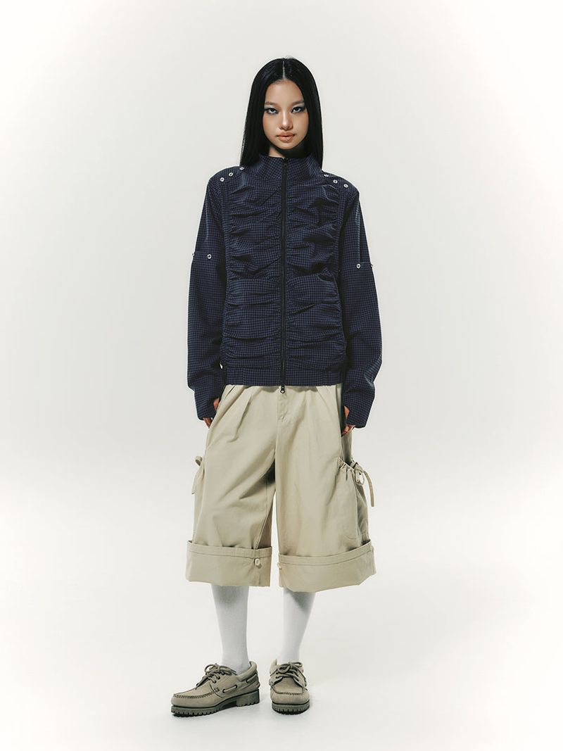 2-WAY BUTTON ARM JK NAVY