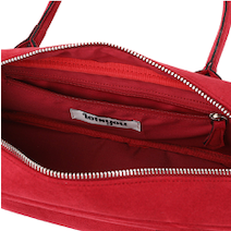 Alina Suede Shoulder Bag Red