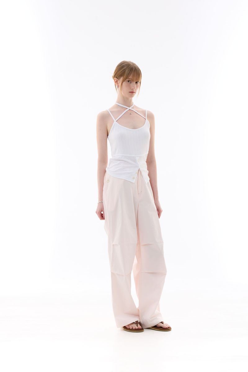 BIJOU PPINTUCK BANDING PANTS / PINK